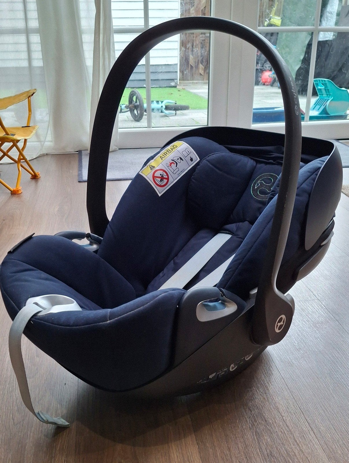 Cybex Cloud Z i-Size met draaibare base en zomerhoes, Verstelbare rugleuning, Gebruikt, Isofix, 0 t/m 13 kg