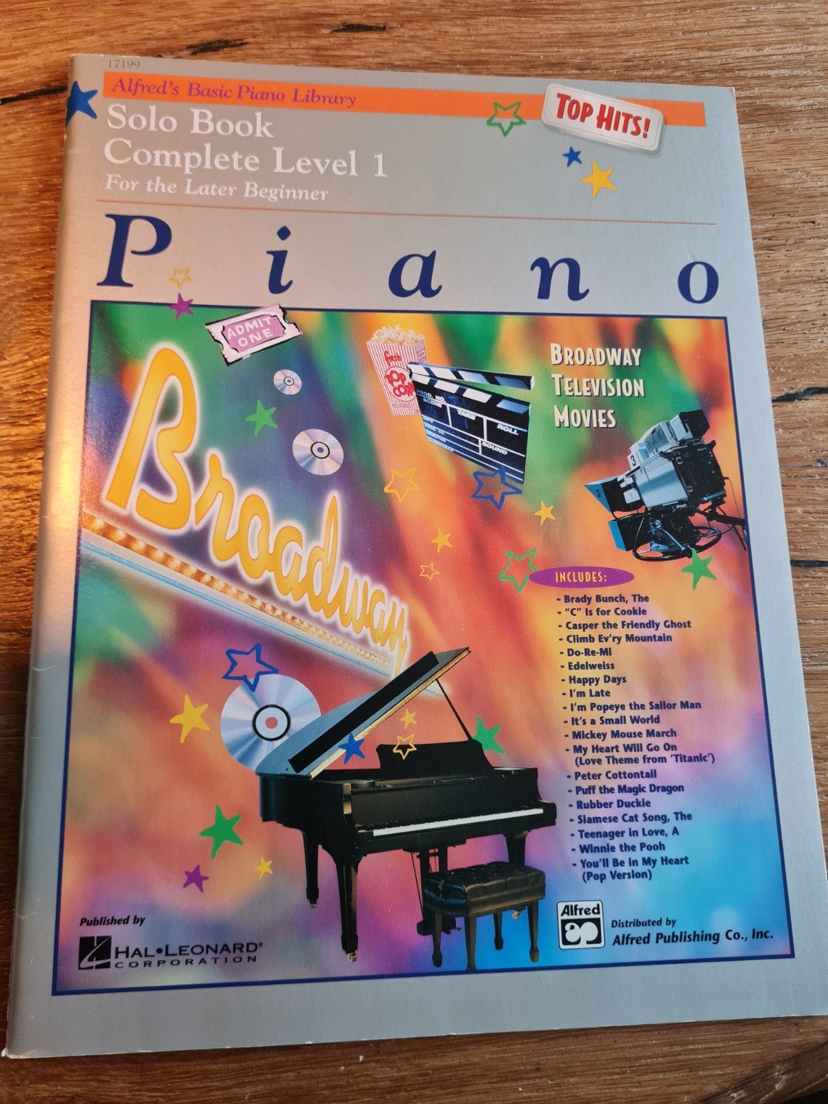 Alfred's Basic Piano Library Solo Book Level 1 Broadway, Muziek en Instrumenten, Bladmuziek, Les of Cursus, Ophalen of Verzenden