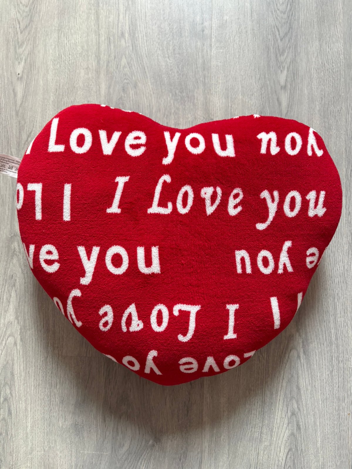 Kussen I Love You NIEUW, Huis en Inrichting, Woonaccessoires | Kussens, Ophalen of Verzenden, Nieuw, Wit, Vierkant