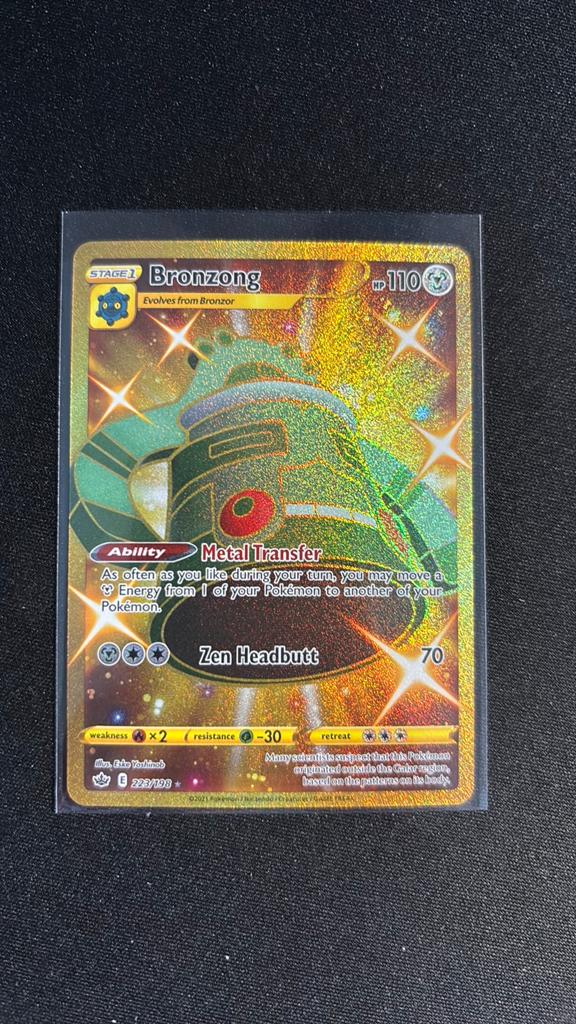 Bronzong 223/198 | NM | Chilling Reign, Ophalen of Verzenden, Zo goed als nieuw, Losse kaart, Foil