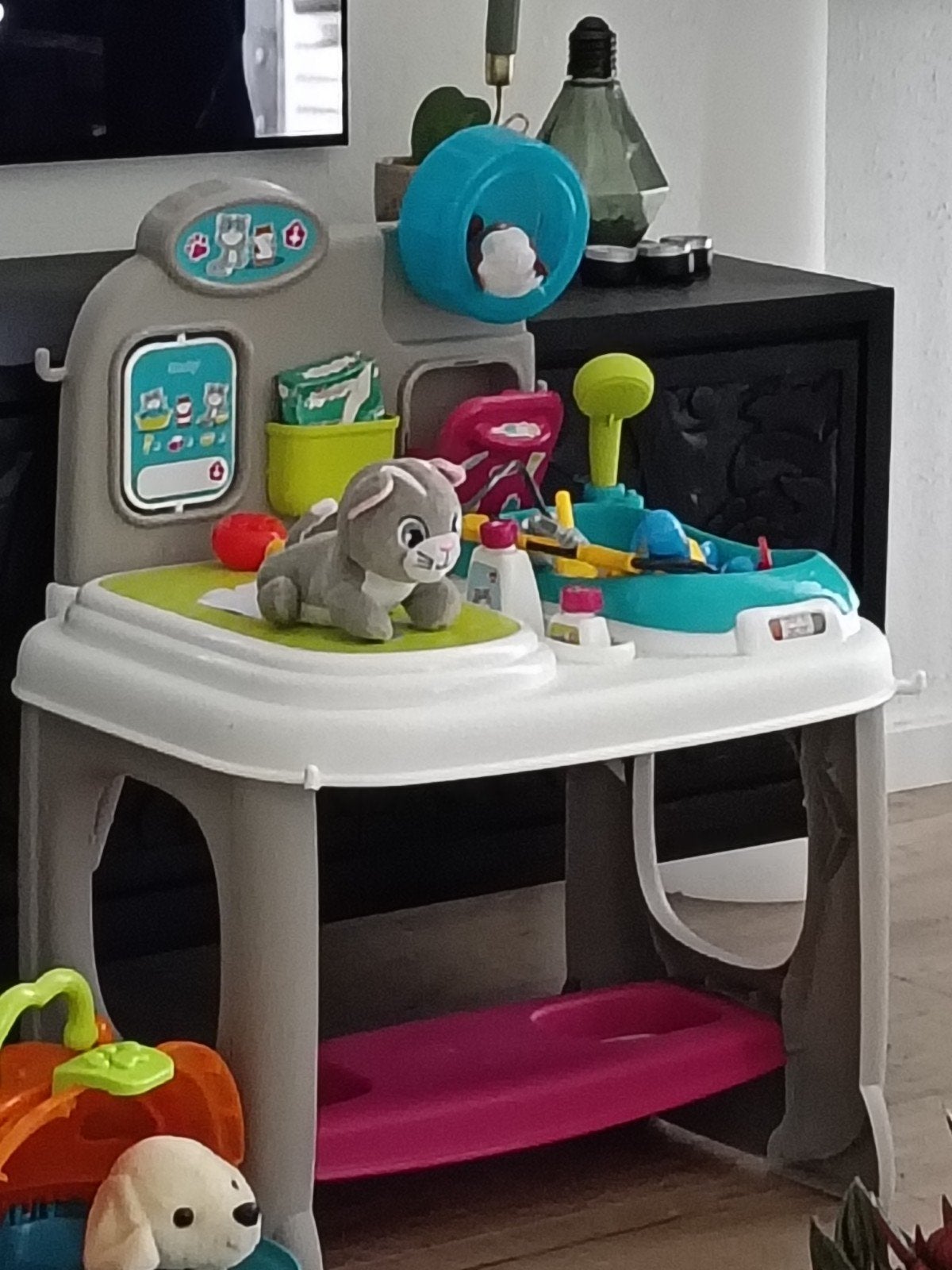 Smoby Dierenartsen Tafel met Dieren en Accessoires, Ophalen, Gebruikt, Jongen of Meisje