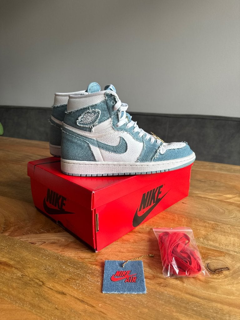 Jordan 1s High OG Denim, Blauw, Nike, Ophalen of Verzenden, Zo goed als nieuw