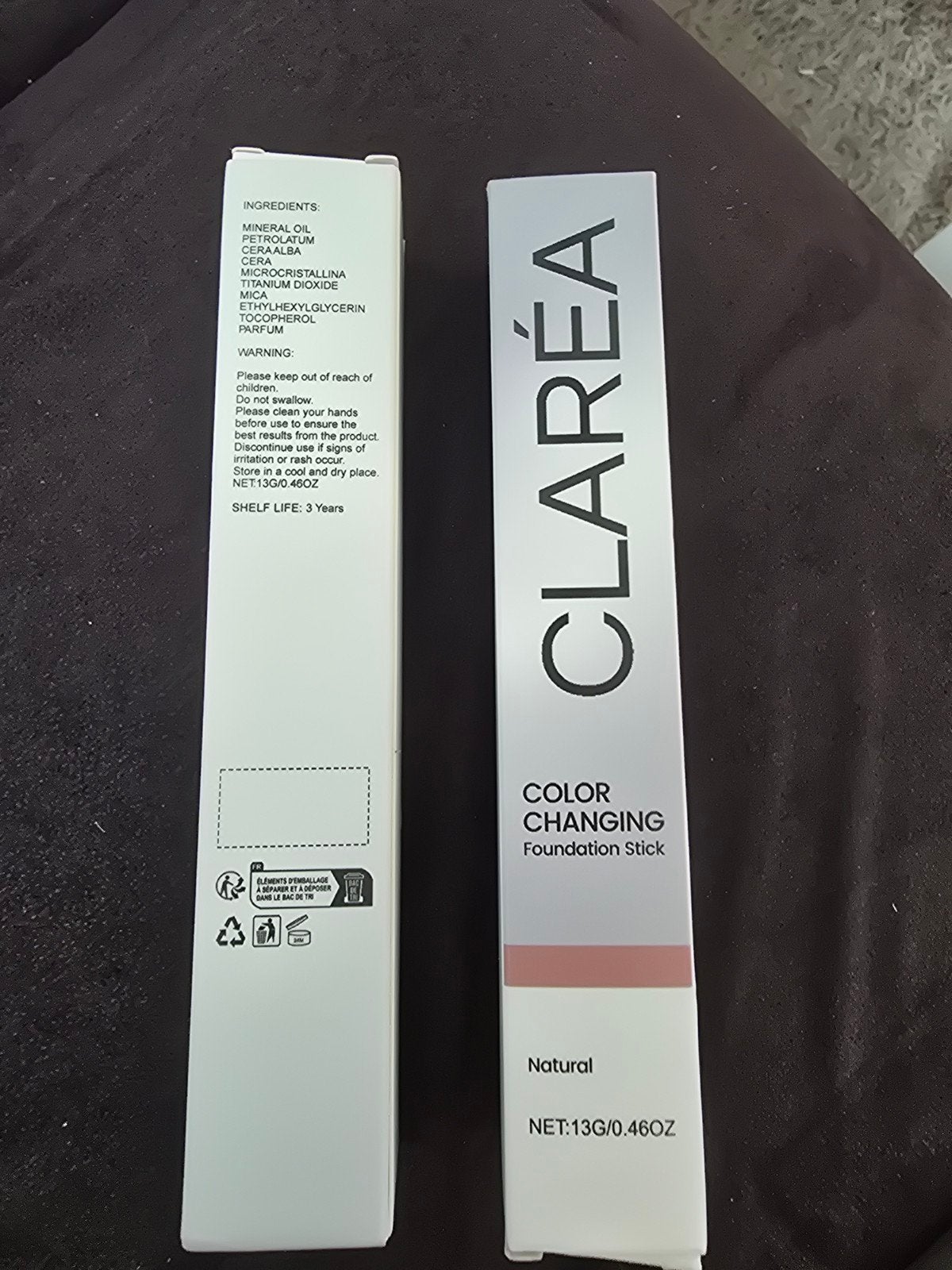 2x CLARÉA Color Changing Foundation Stick - Natural, Gehele gezicht, Beige, Nieuw, Ophalen of Verzenden