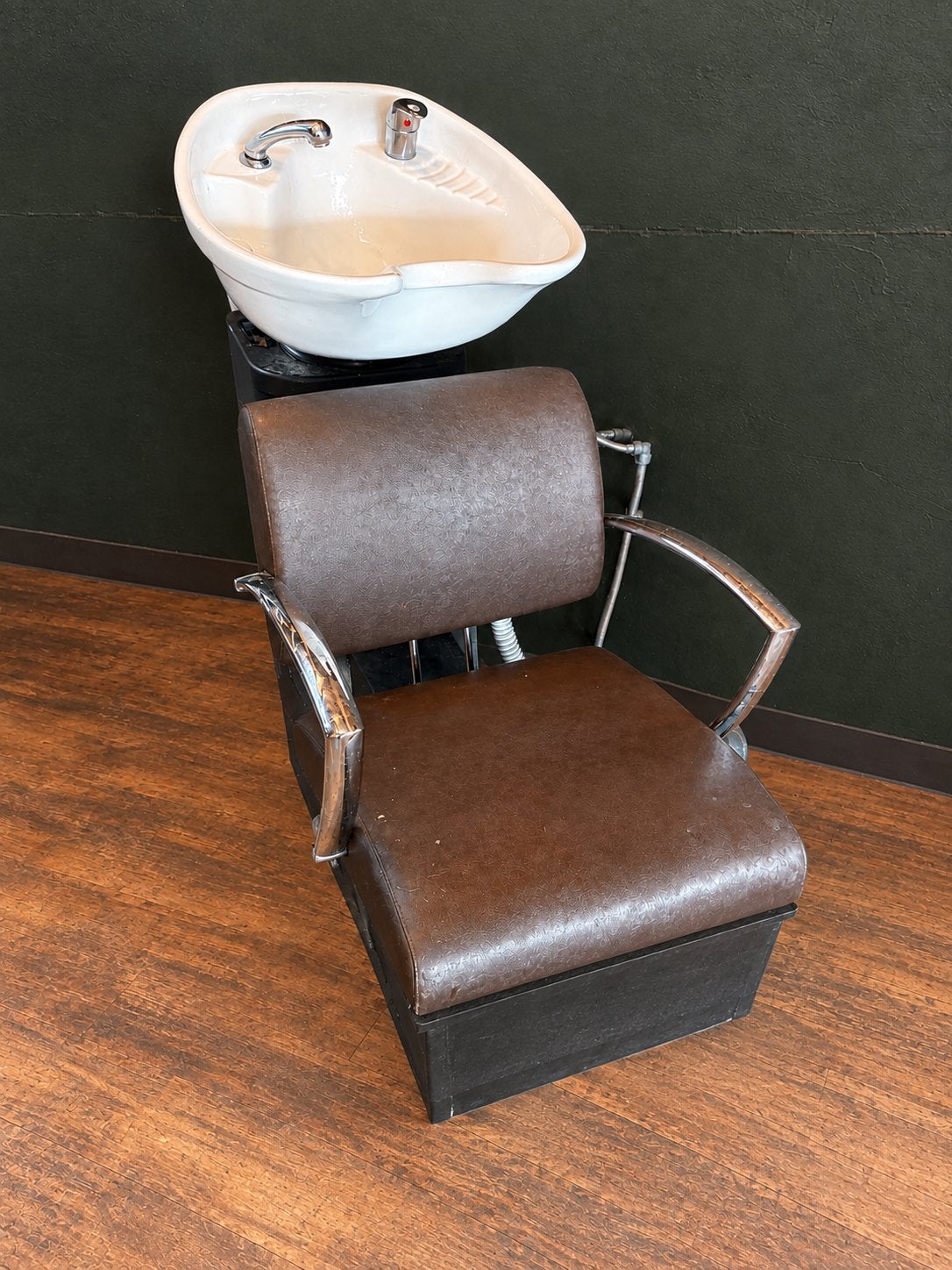 Wasunit kapsalon, wasbak meubel kapper, barbershop, Ophalen, Wit, Twee