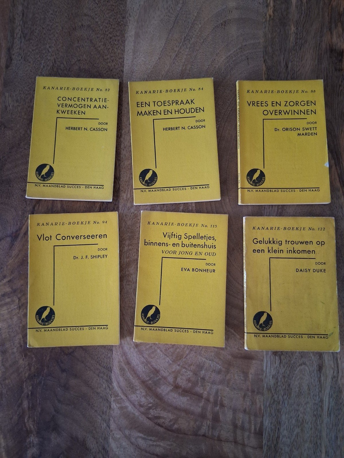 Set van 4 Kanarie-Boekjes: Zelfhulp en Persoonlijke Groei, Ophalen of Verzenden, Gebruikt