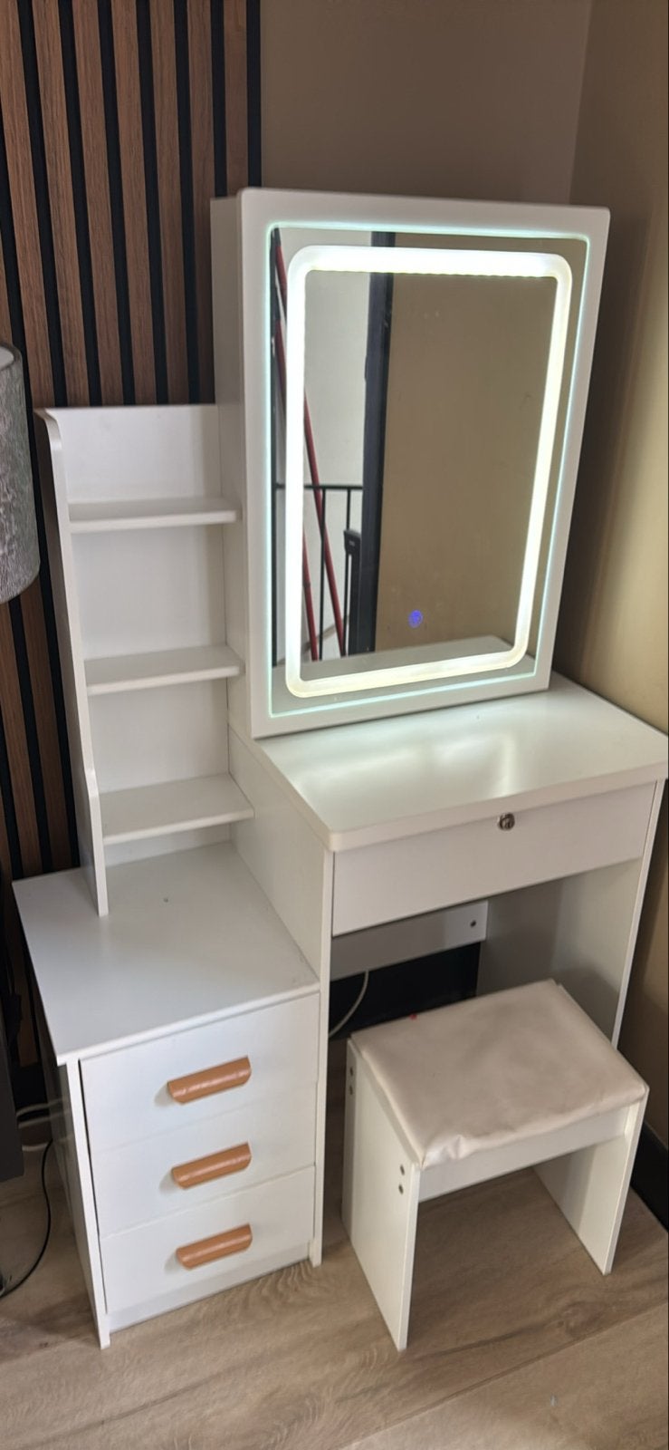 Kinder Kaptafel. Met licht, Ophalen, Gebruikt, 100 tot 150 cm, 50 tot 100 cm