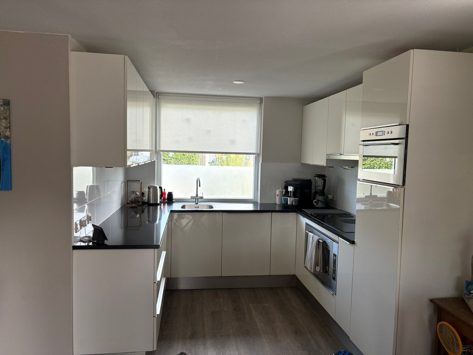 Zgoh hoogglans keuken , kleur brilliant wit,merk Schuller, Ophalen, Gebruikt, Zwart, Hoogglans of Gelakt