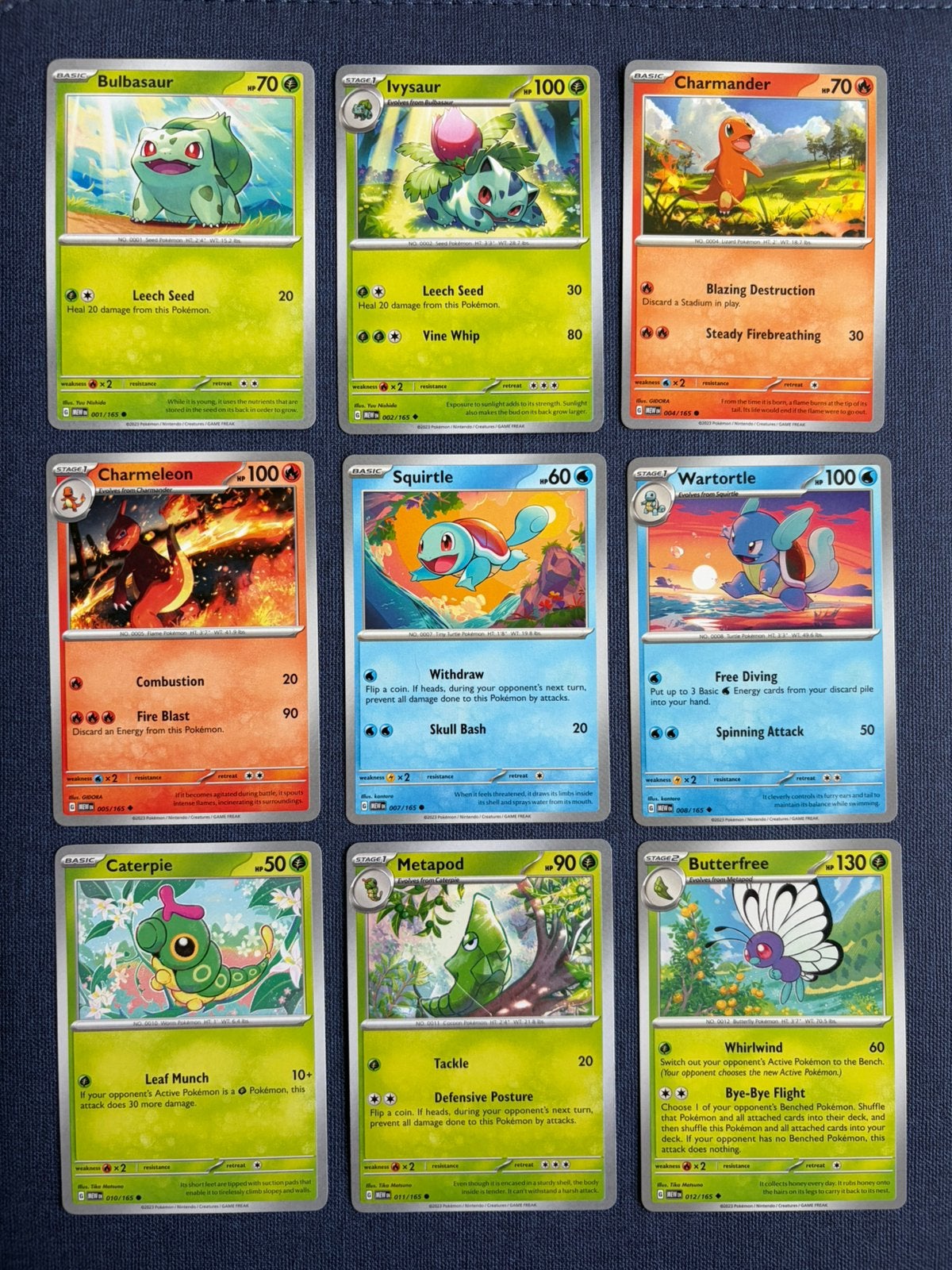 Pokémon 151 complete Baseset common/uncommon, Ophalen of Verzenden, Zo goed als nieuw, Meerdere kaarten