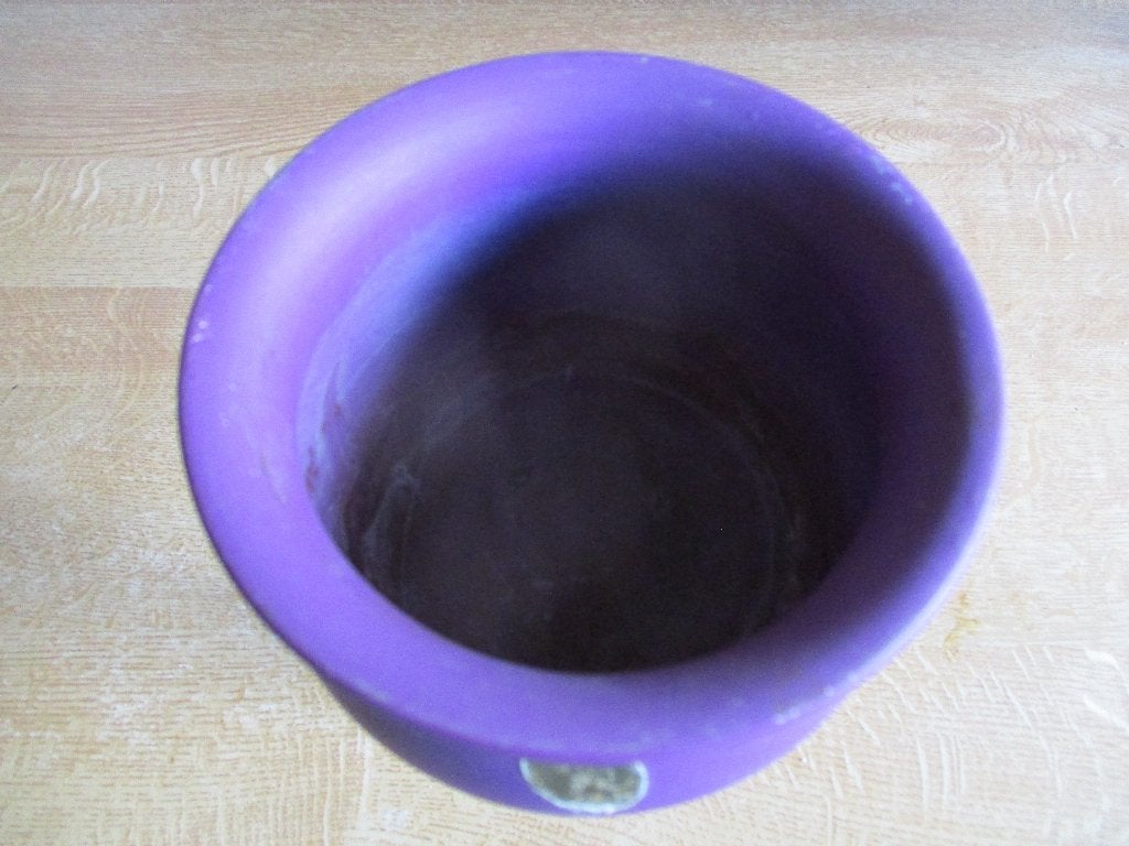 Modica paars Gouda bloempot vintage retro aardewerk, Ophalen