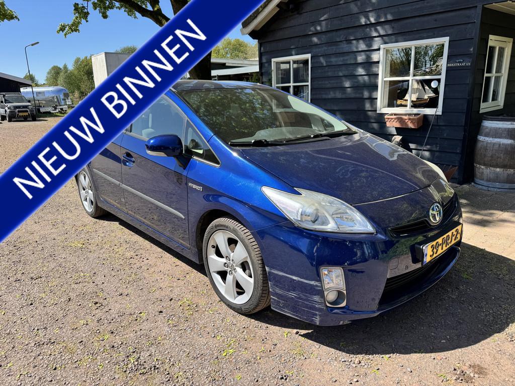Toyota Prius 1.8 Comfort *SCHADE* (bj 2011, automaat), Auto's, Toyota, Stof, Gebruikt, 4 cilinders, Blauw