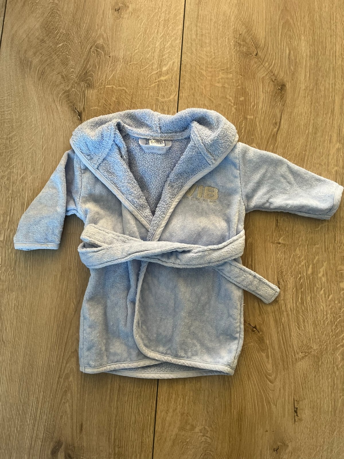Zachte blauwe badjas voor baby's, Ophalen, Zo goed als nieuw, Jongetje of Meisje