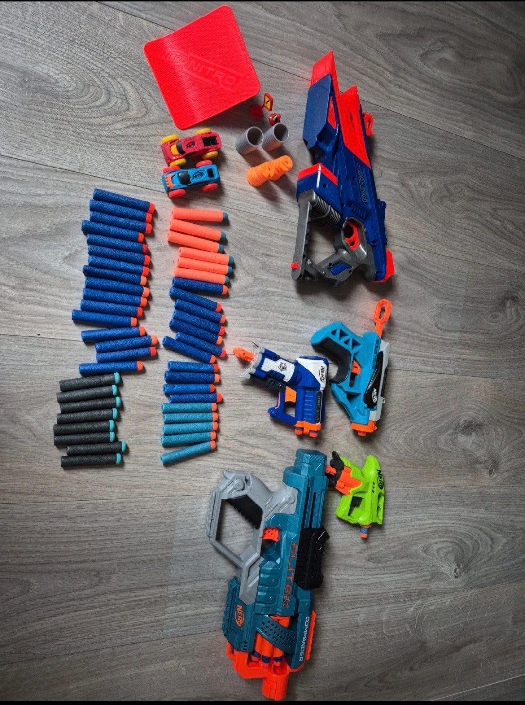 Grote Nerf Collectie met Accessoires en Munitie, Ophalen, Gebruikt