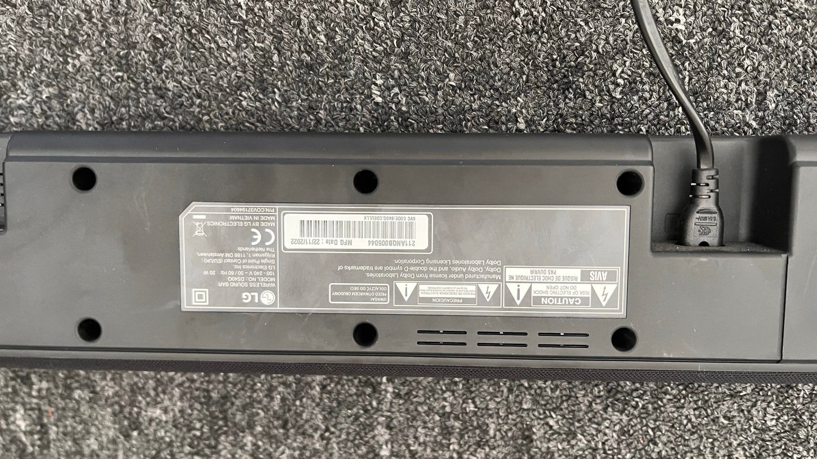 Foto 7 van LG Soundbar met subwoofer en afstandsbediening
