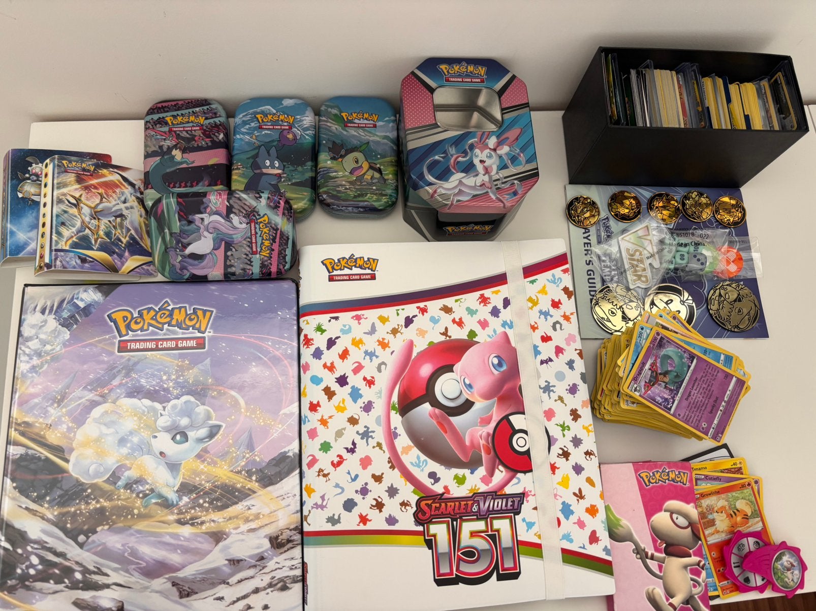 Grote Pokémon collectie 1000+ kaarten, Mew 151 en meer!, Ophalen, Zo goed als nieuw, Meerdere kaarten