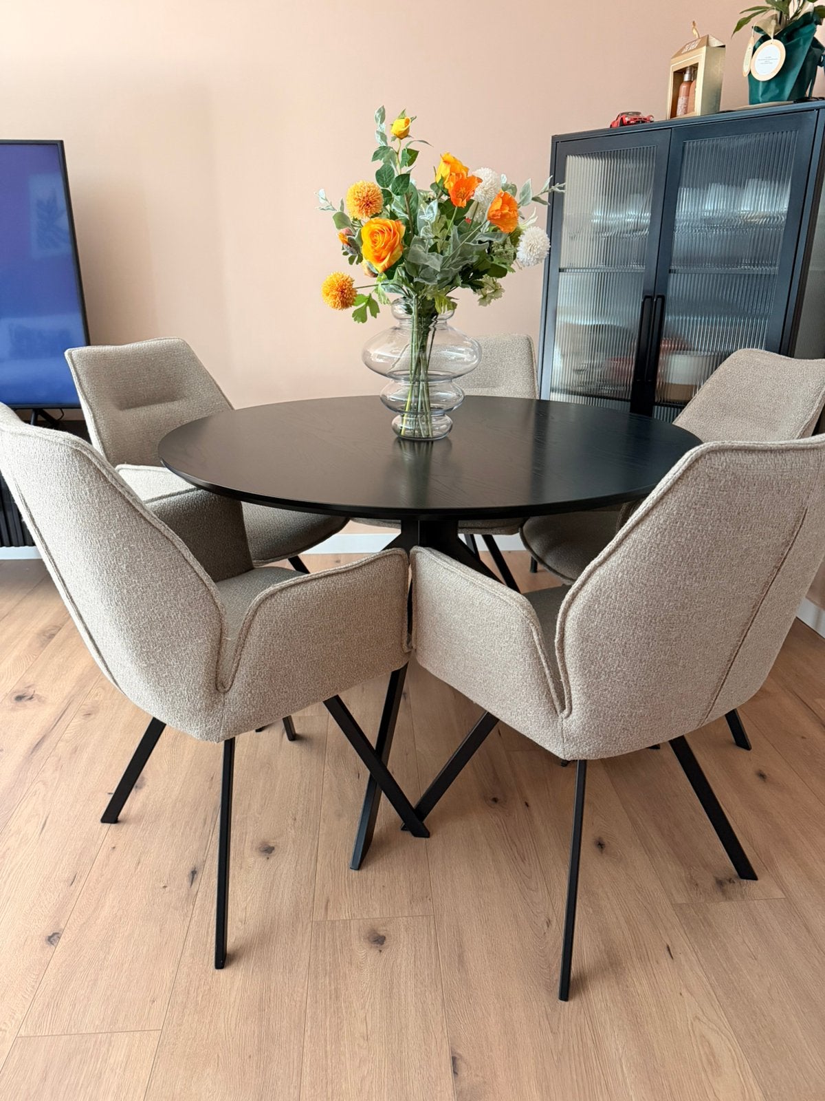 Eetkamer stoelen, Huis en Inrichting, Tafels | Eettafels, Ophalen, Zo goed als nieuw, Rechthoekig, 50 tot 100 cm