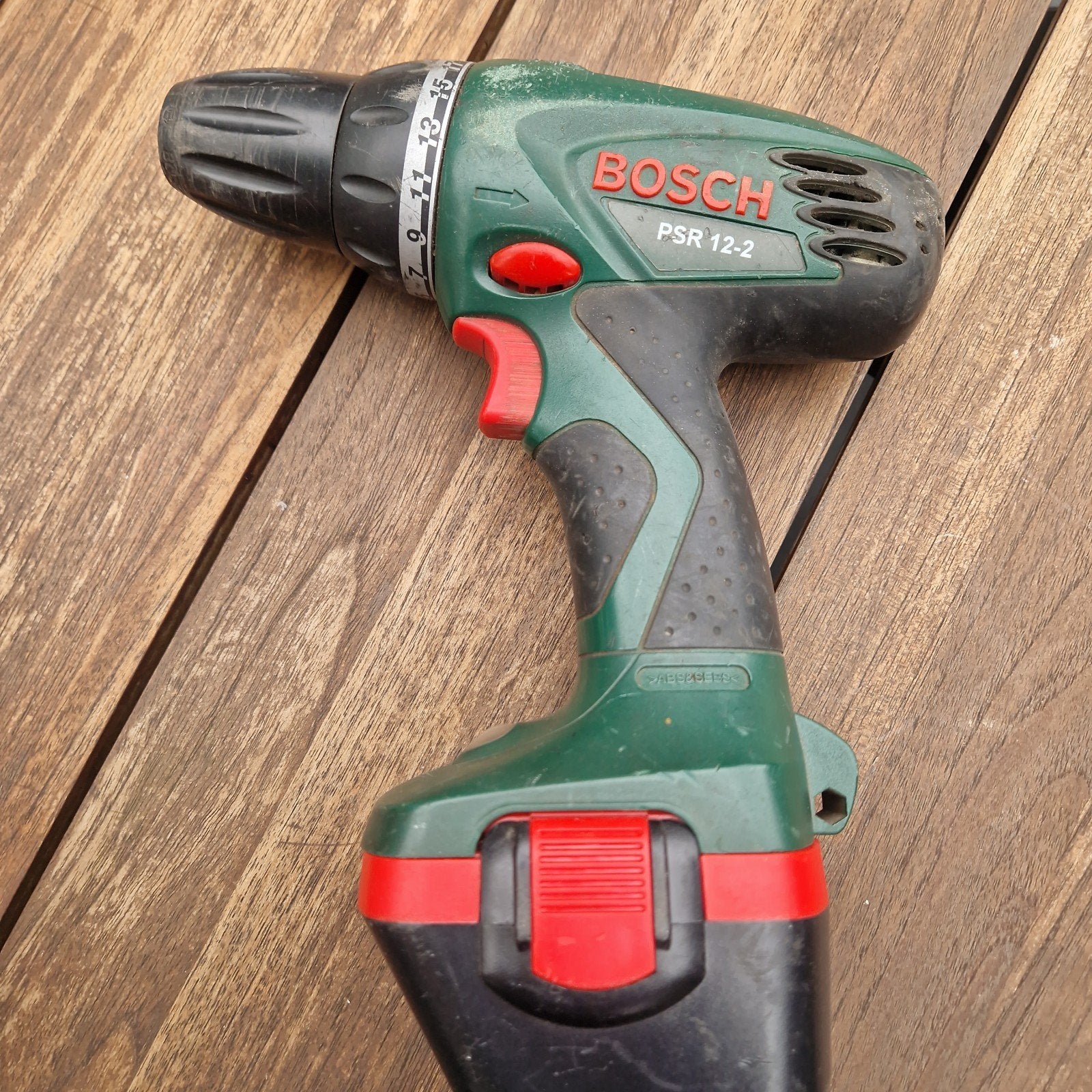 Accu boormachine Bosch, Ophalen of Verzenden, Gebruikt, Boormachine, Variabele snelheid