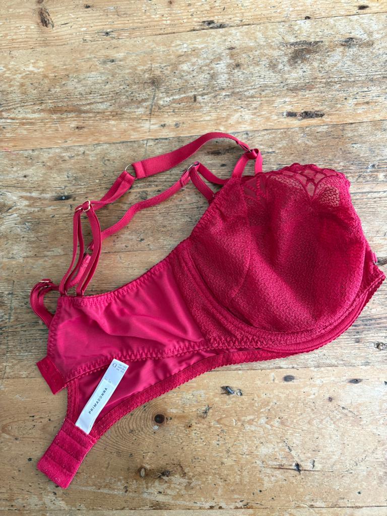 Prima Donna rode kanten beugel BH 90D, Kleding | Dames, Ondergoed en Lingerie, Ophalen of Verzenden, Rood, BH