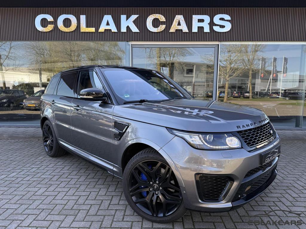 Land Rover Range Rover Sport 5.0 V8 Supercharged SVR Pano, Auto's, Land Rover, Automaat, Euro 5, 3000 kg, Bedrijf