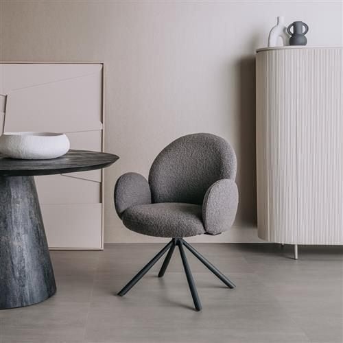 *ACTIE* Draaibare Eetkamerstoel Imola Wit Beige Grijs (10), Overige kleuren, Nieuw, Ophalen of Verzenden, Vijf, Zes of meer stoelen