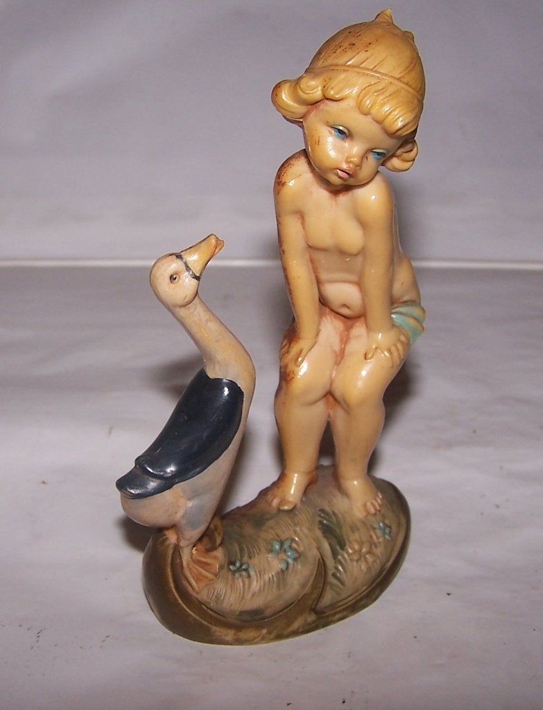 Prachtig vintage Italiaans Art-Deco beeldje. Kunststof., Ophalen of Verzenden