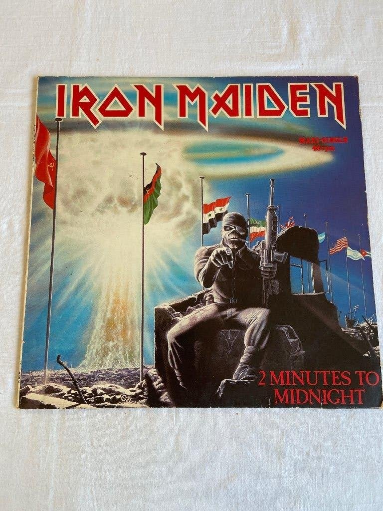 Iron Maiden - 2 minutes to midnight, Cd's en Dvd's, Vinyl Singles, Verzenden, Zo goed als nieuw, 12 inch, Pop