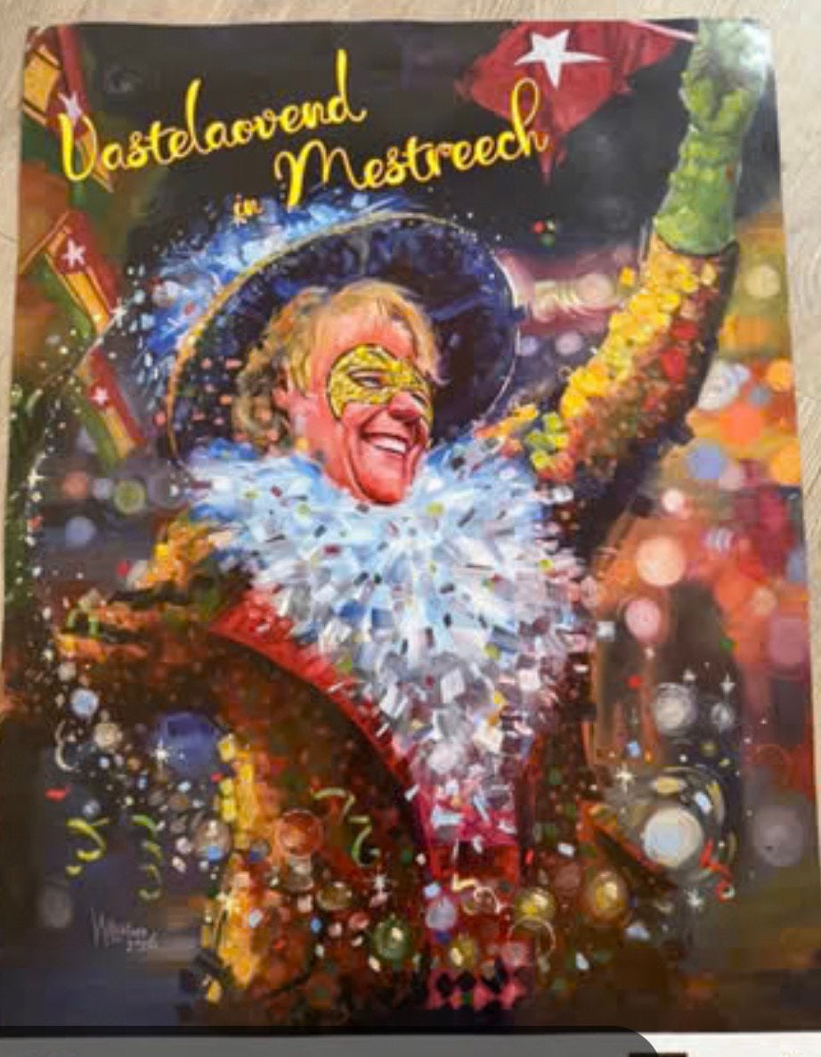 Mestreechse carnavalsposter Wendy Wasbauer Wendy Wasbauer 26, Ophalen of Verzenden, Zo goed als nieuw, Film en Tv