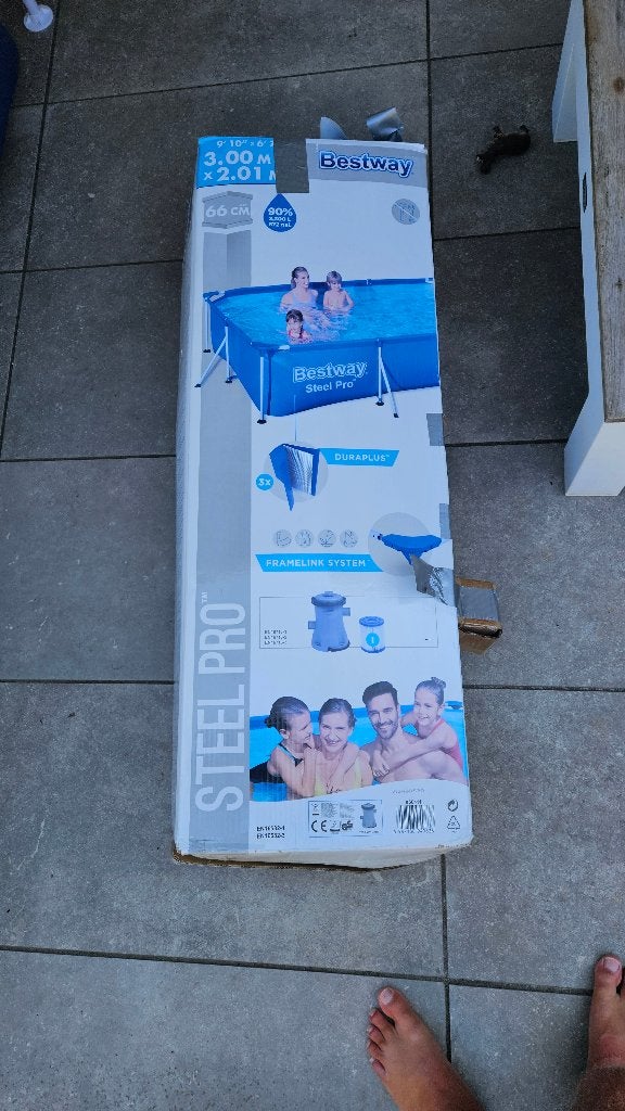 Zwembad, Ophalen, Gebruikt, Opzetzwembad, 200 tot 400 cm