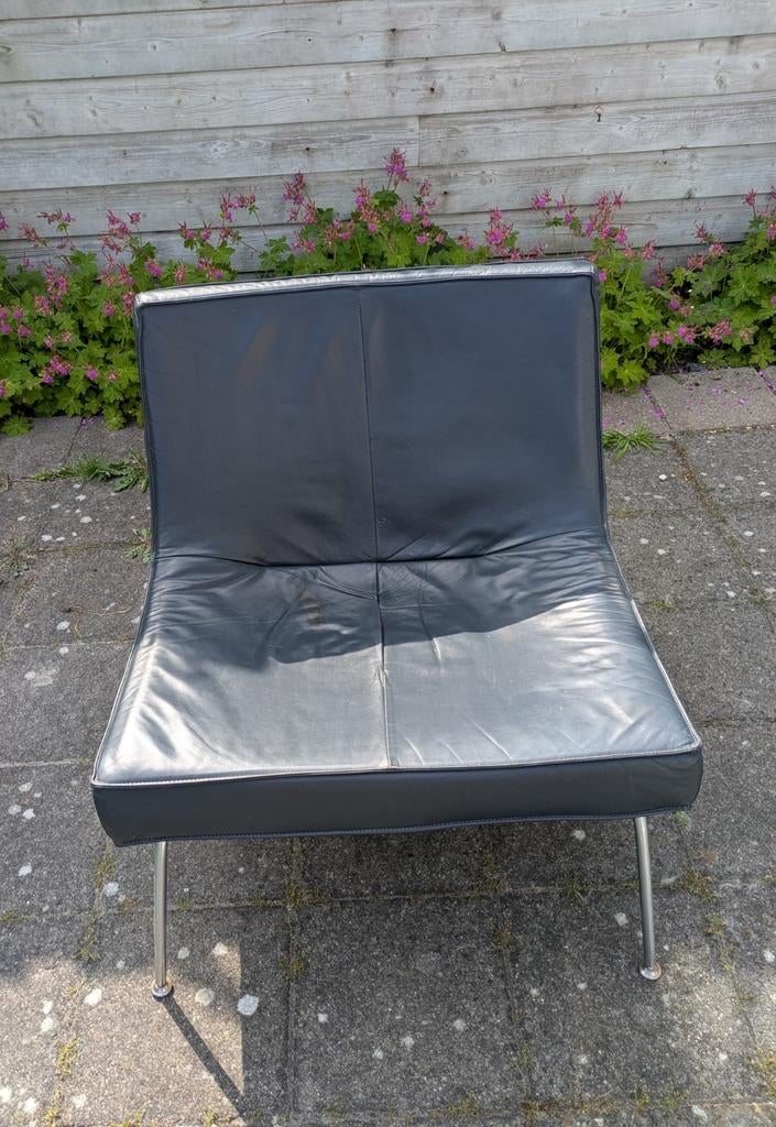 Harvink fauteuil., Huis en Inrichting, Fauteuils, Ophalen, Gebruikt, Minder dan 75 cm, Leer