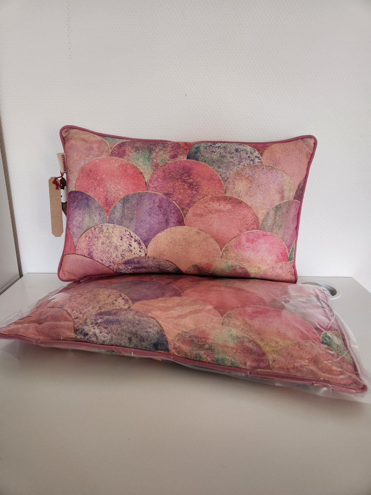 2x roze kussens Imbarro - 30x50, Ophalen of Verzenden, Nieuw, Roze, Rechthoekig