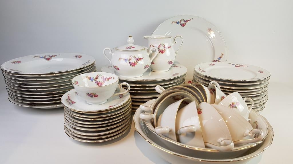 Servies delen Seltmann Weiden Renate bloemetjes guirl. roos, Ophalen of Verzenden