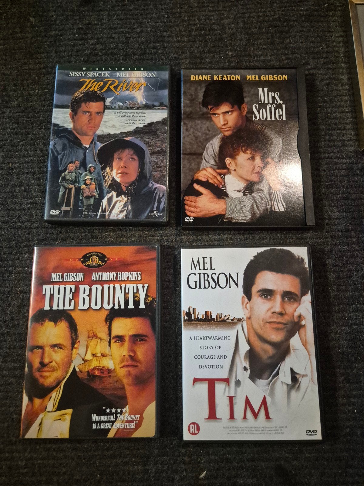 Mel Gibson DVD Collectie The River, Mrs. Soffel, The Bounty, Nederlands, Overige genres, Ophalen of Verzenden, Vanaf 12 jaar