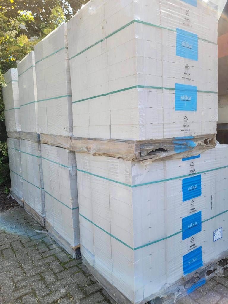 Lijm blokken Nu €1 p/s €90/pallet, Ophalen of Verzenden, Zo goed als nieuw, Kalkzandstenen