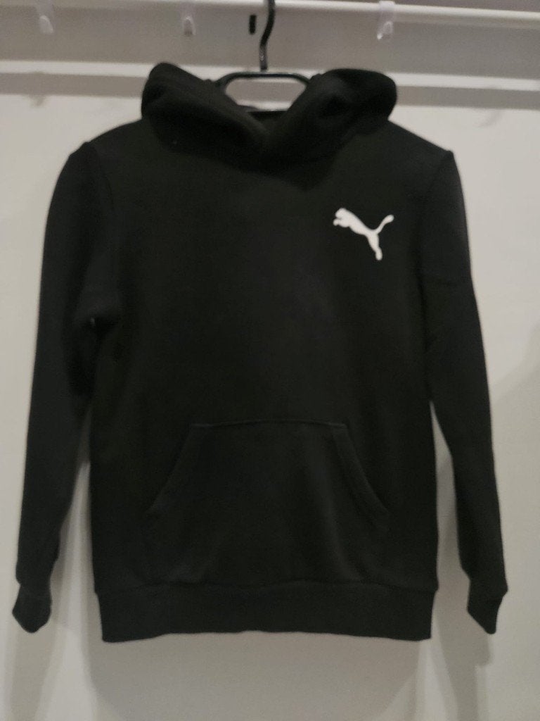 Puma jongens hoodie zwart maat 134 | sweater met capuchon, Trui of Vest, PUMA, Ophalen of Verzenden, Zo goed als nieuw