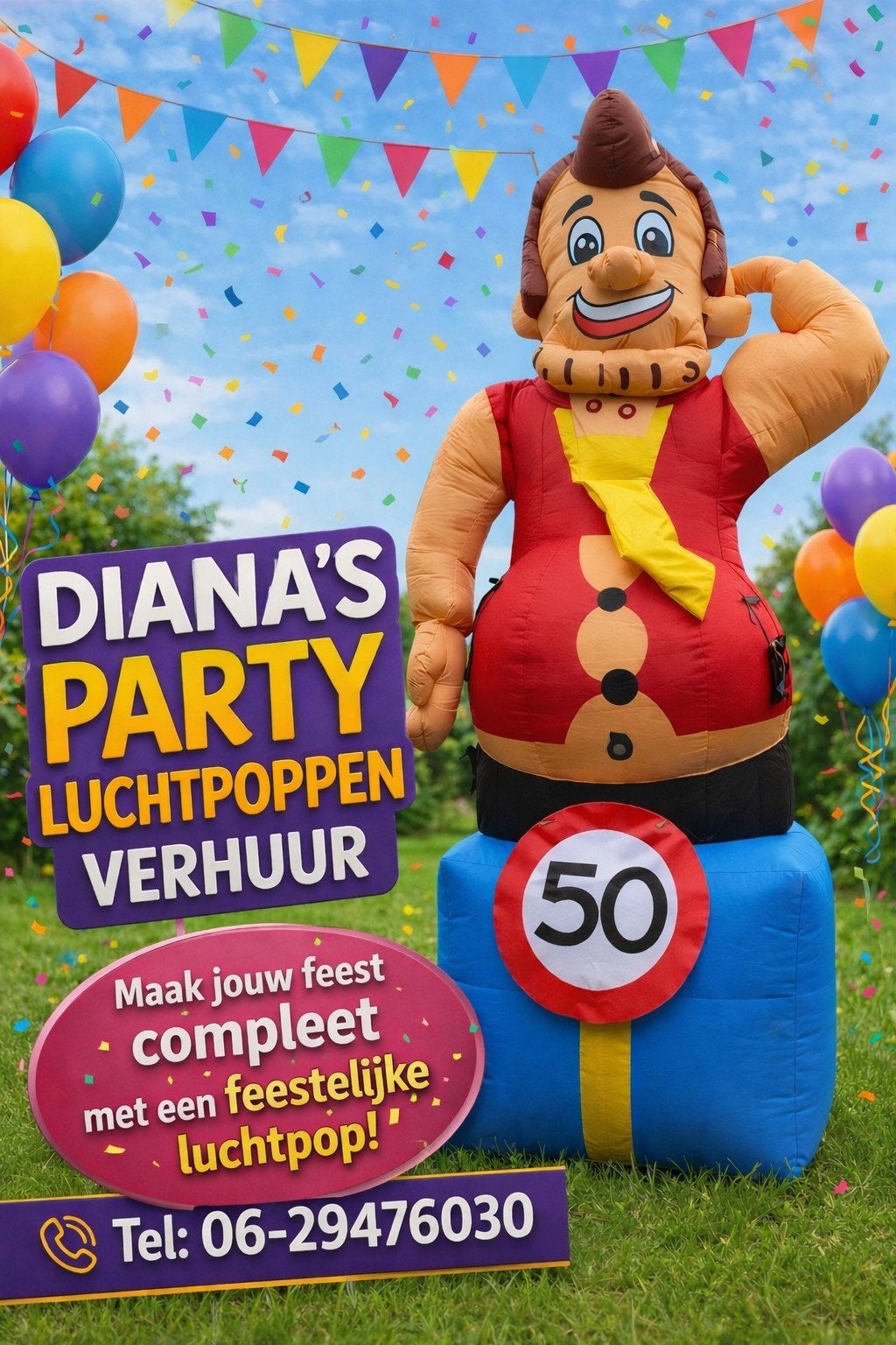 Abraham pop/Jarige Job te huur in Leiderdorp, Ophalen, Nieuw, Abraham of Sarah