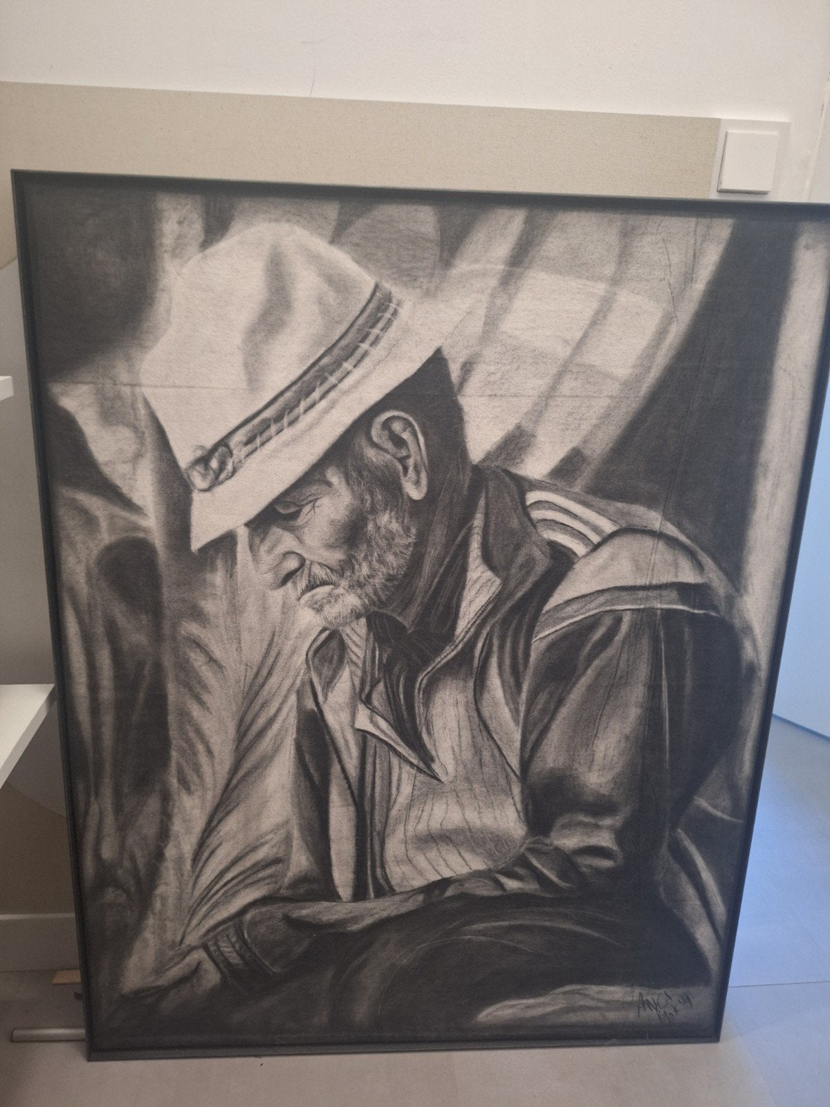 Houtskooltekening - Origineel schilderij, Ophalen