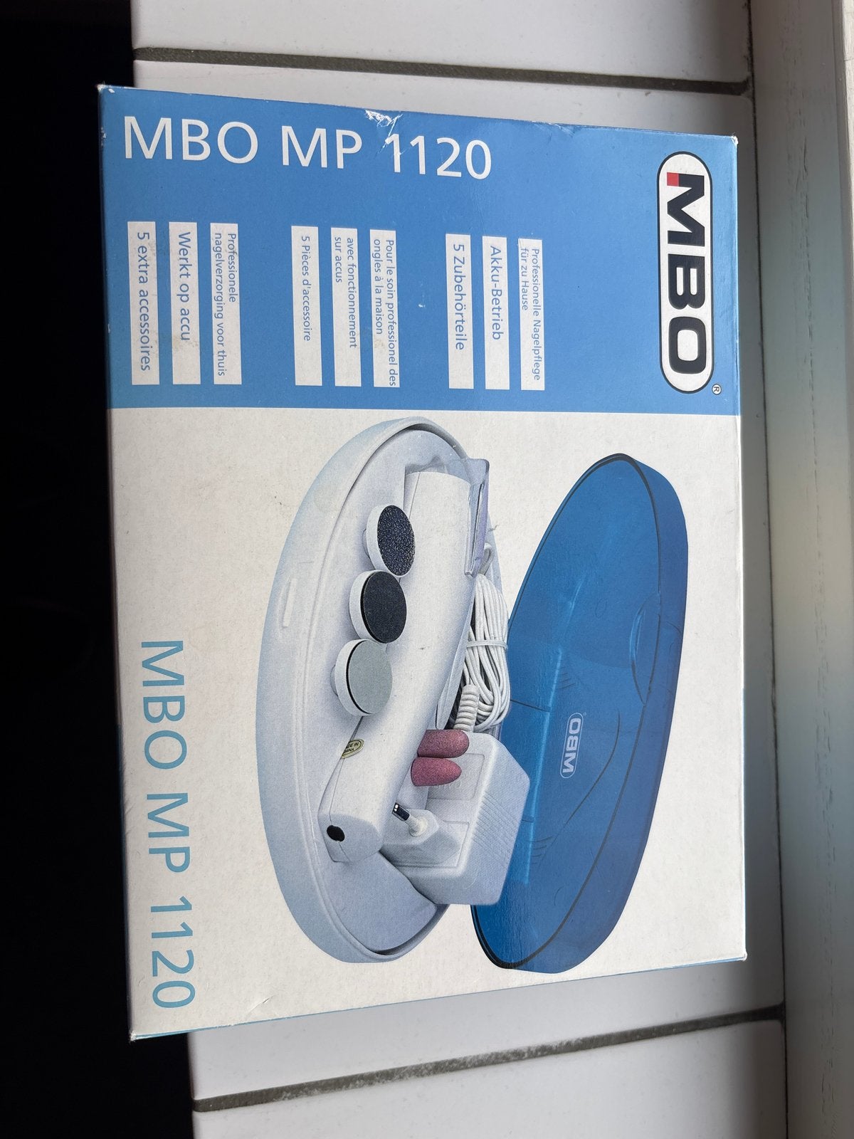 MBO MP 1120 Manicure Pedicure Set met Accu, Ophalen of Verzenden, Nieuw, Hand- en Voetverzorging