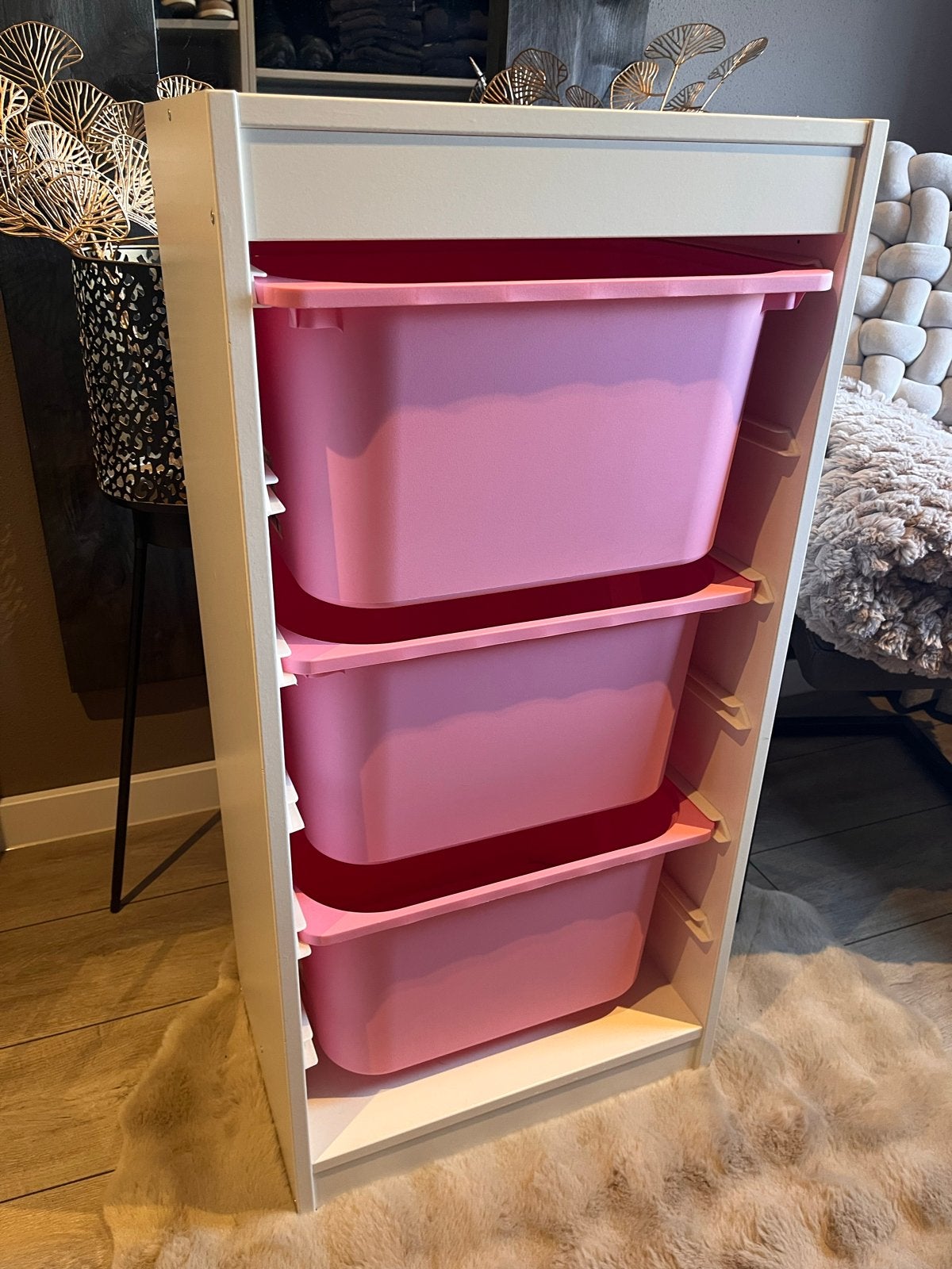 Opbergkast met Roze Bakken, Ophalen, Gebruikt, Minder dan 50 cm, 90 tot 105 cm