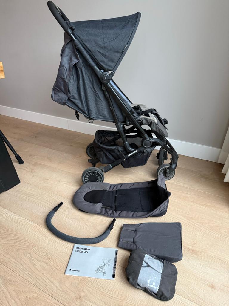 Easywalker Buggy XS met accessoires en ongebruikt regenscher, Kinderen en Baby's, Buggy's, Ophalen of Verzenden, Zo goed als nieuw