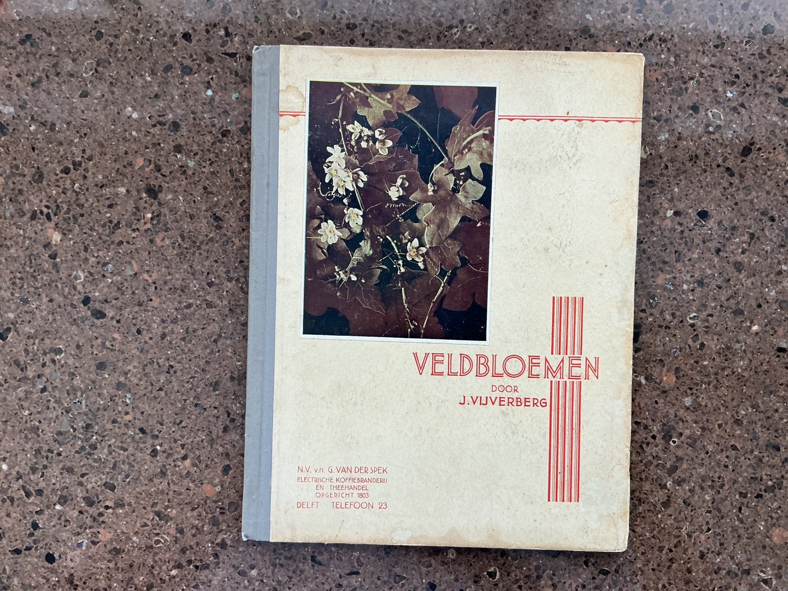 Plaatjesalbum G van der Spek . Veldbloemen, Ophalen of Verzenden, Zo goed als nieuw