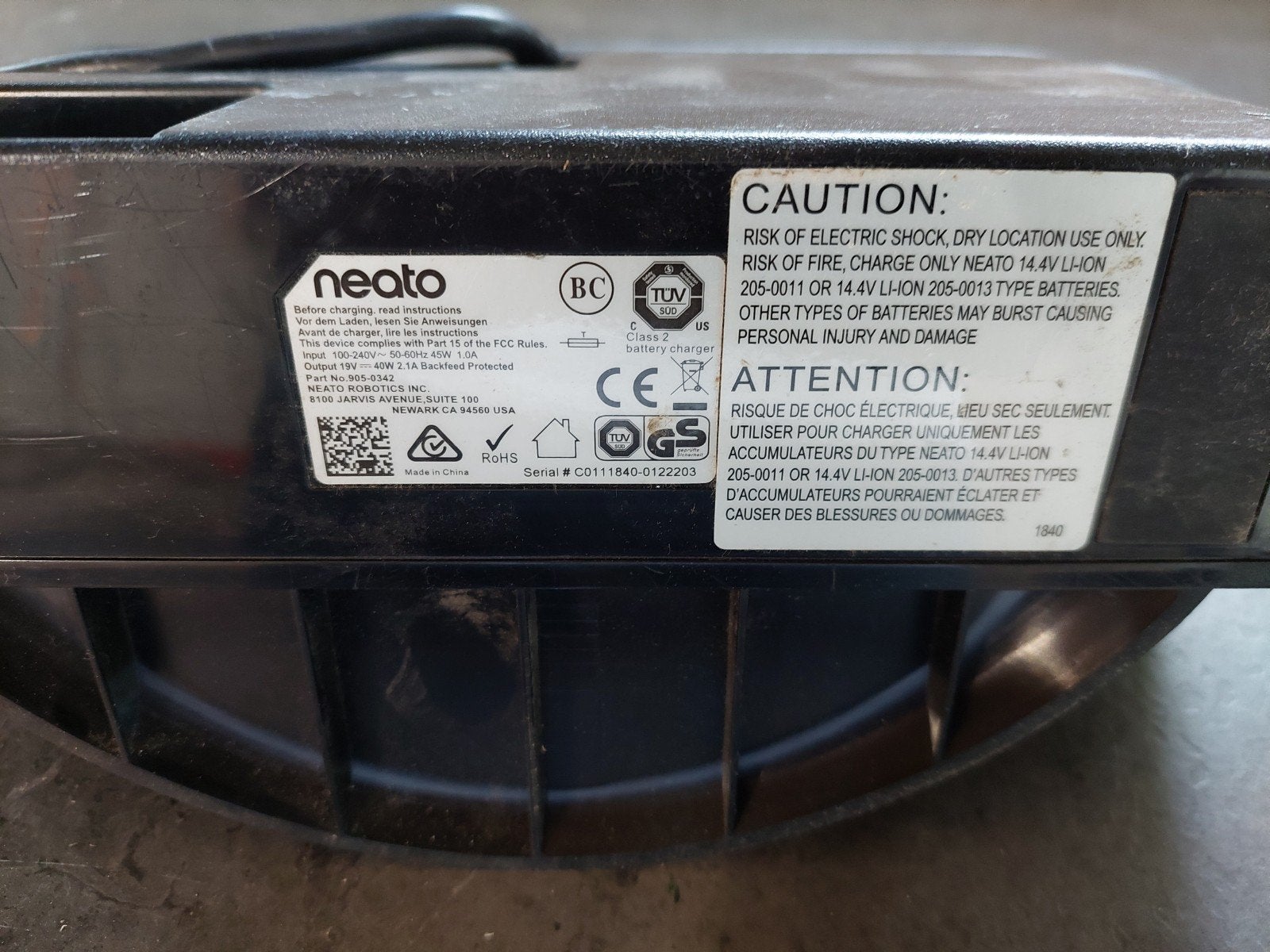 Neato Robotstofzuiger  lader, Gebruikt, Ophalen of Verzenden, Robotstofzuiger, Draadloos