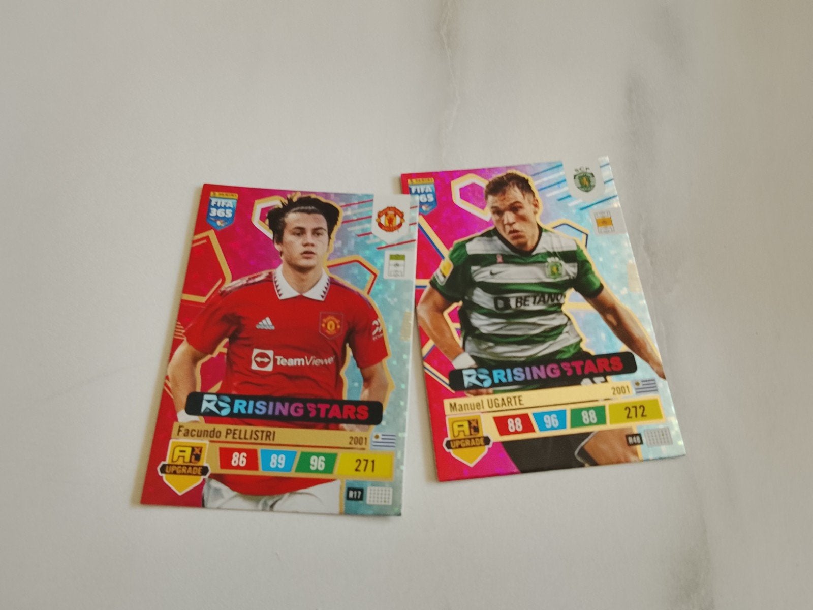 FIFA 365 Rising Stars Voetbal Kaarten - Pellistri & Ugarte, Ophalen of Verzenden, Zo goed als nieuw, Buitenlandse clubs, Spelerskaart