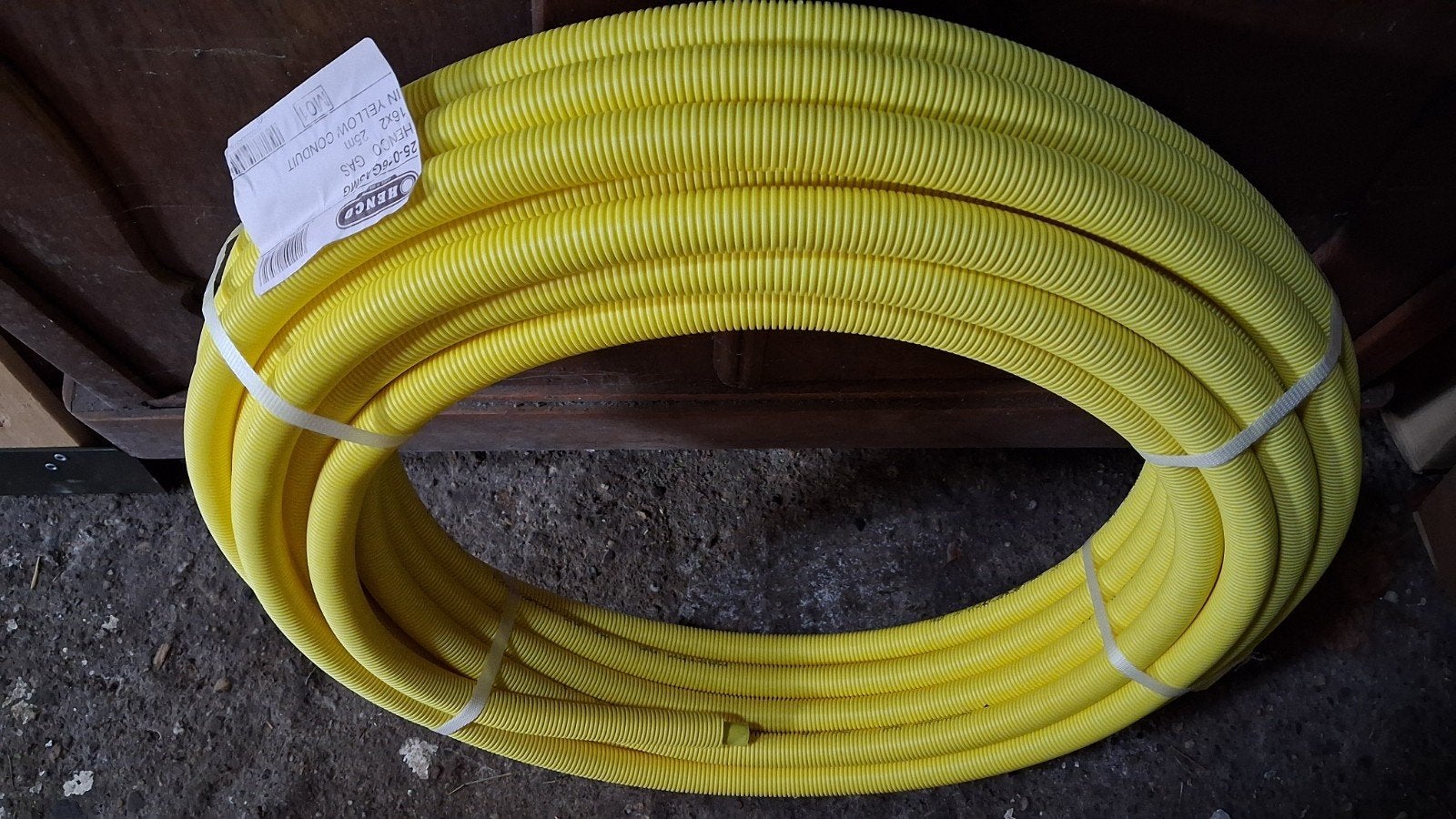 Nieuwe rol 25 m Henco gasleiding 16x2,0 20x2,0 in mantelbuis, Ophalen, Overige materialen, Minder dan 20 mm, 6 meter of meer