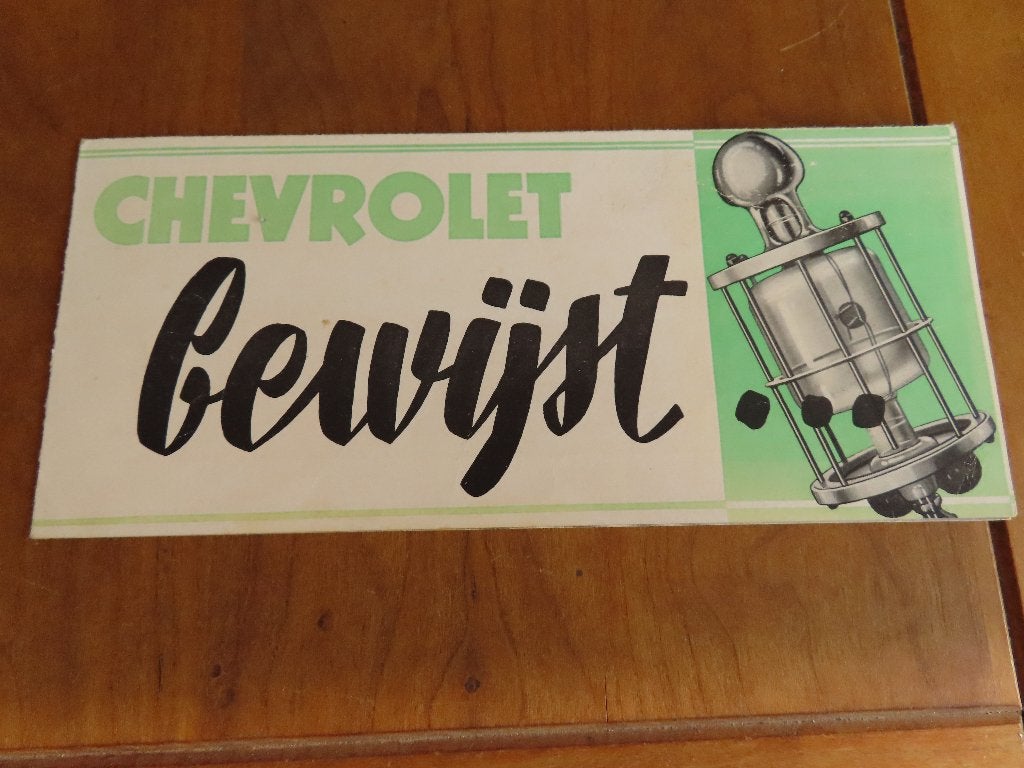 Folder Chevrolet Master Knee-action Touring sedan 1939, Ophalen of Verzenden, Zo goed als nieuw, Chevrolet, General Motors
