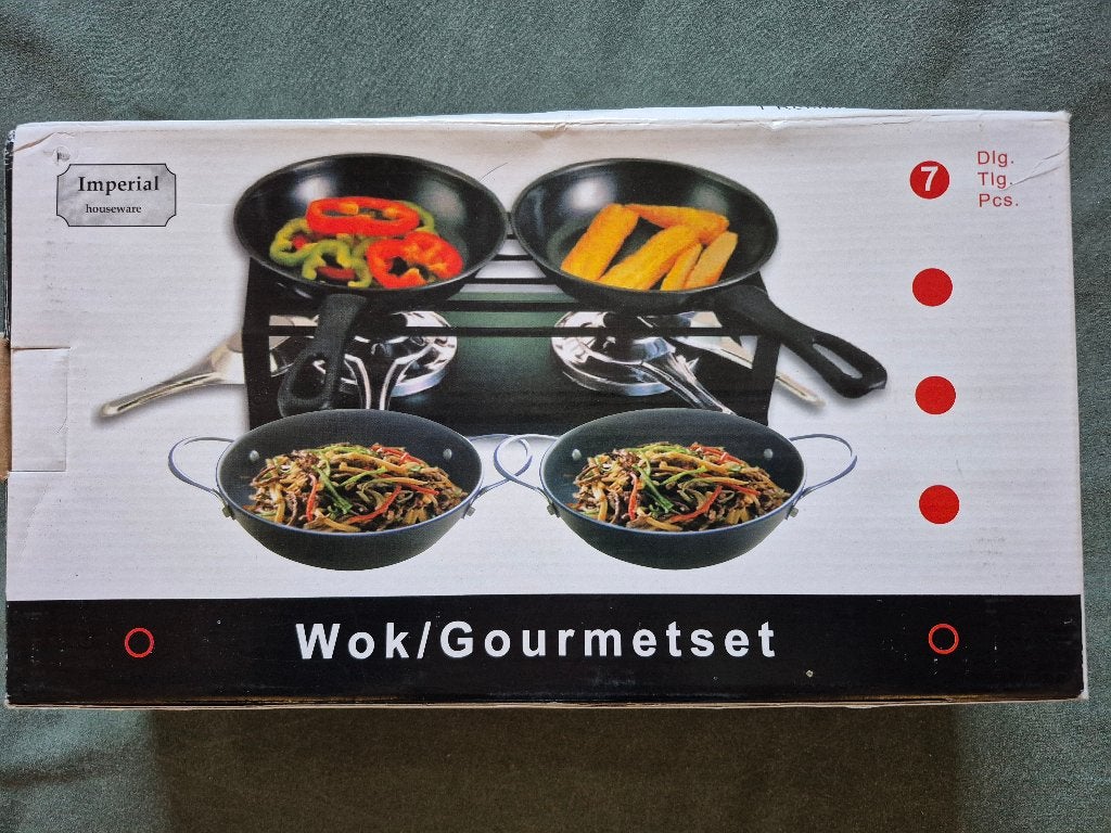 mini wok gourmet set, Witgoed en Apparatuur, Gourmetstellen, Ophalen of Verzenden, Nieuw, Minder dan 4 personen