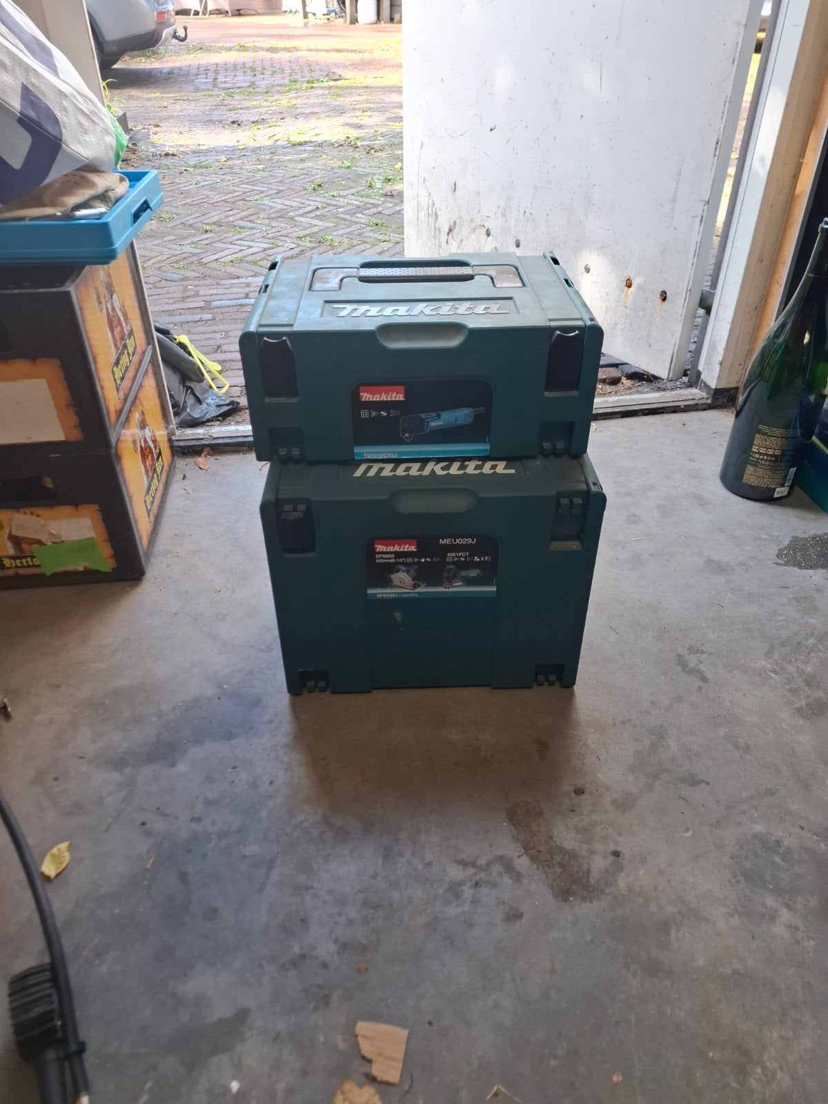 Makita TM3010CX5J en MEU029J Gereedschapskisten, Ophalen, Gebruikt, Gereedschapsopslag, Makita
