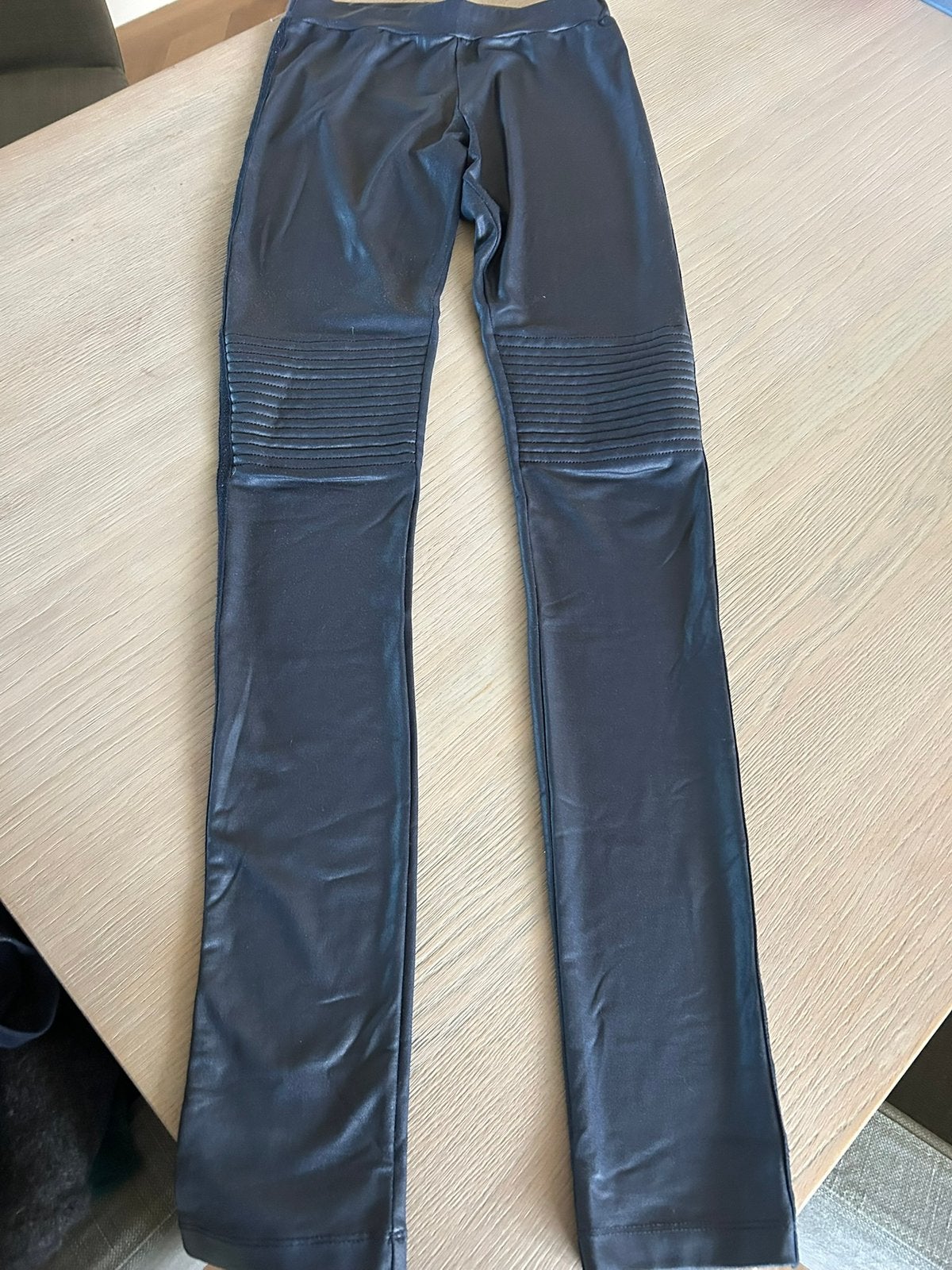 Broek/legging maat 0 (36) leerlook skinny 10 days, Blauw, Ophalen of Verzenden, Maat 36 (S), Lang
