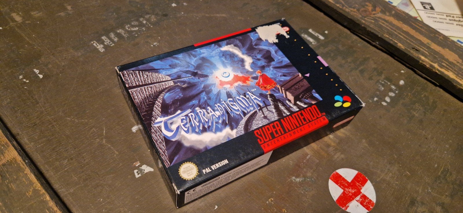 Terranigma Super Nintendo SNES PAL Compleet CIB, Spelcomputers en Games, 1 speler, Ophalen of Verzenden, Zo goed als nieuw, Role Playing Game (Rpg)