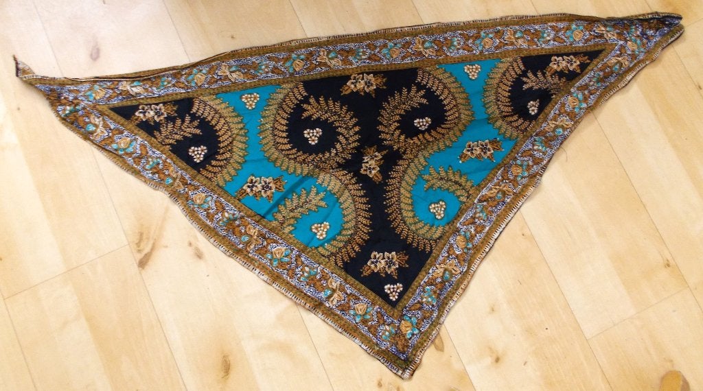 Aparte mooie batik print sjaal, Verzenden, Zo goed als nieuw, Maat 38/40 (M), Sjaal