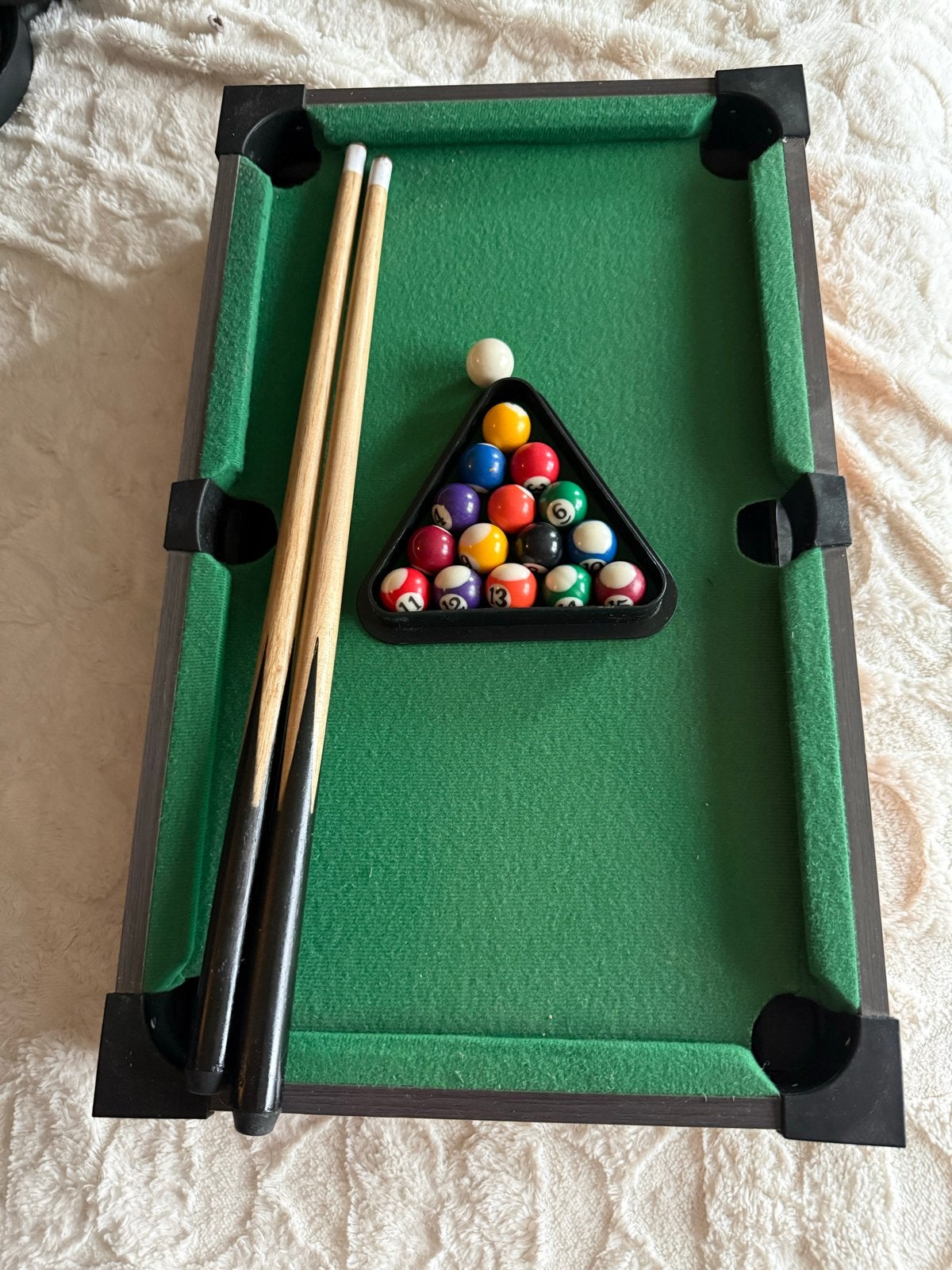 Mini Biljarttafel - Compact Plezier voor Thuis, Ophalen, Gebruikt, Pooltafel