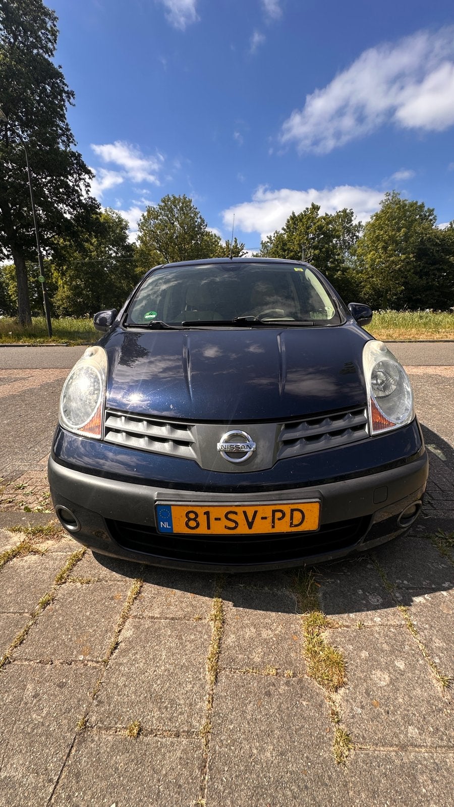Nissan Note 1.4 16V 2006 Blauw, Auto's, Voorwielaandrijving, 40 €/maand, 4 cilinders, Blauw